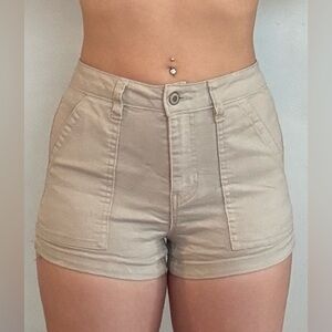 Women's Cream Shorts